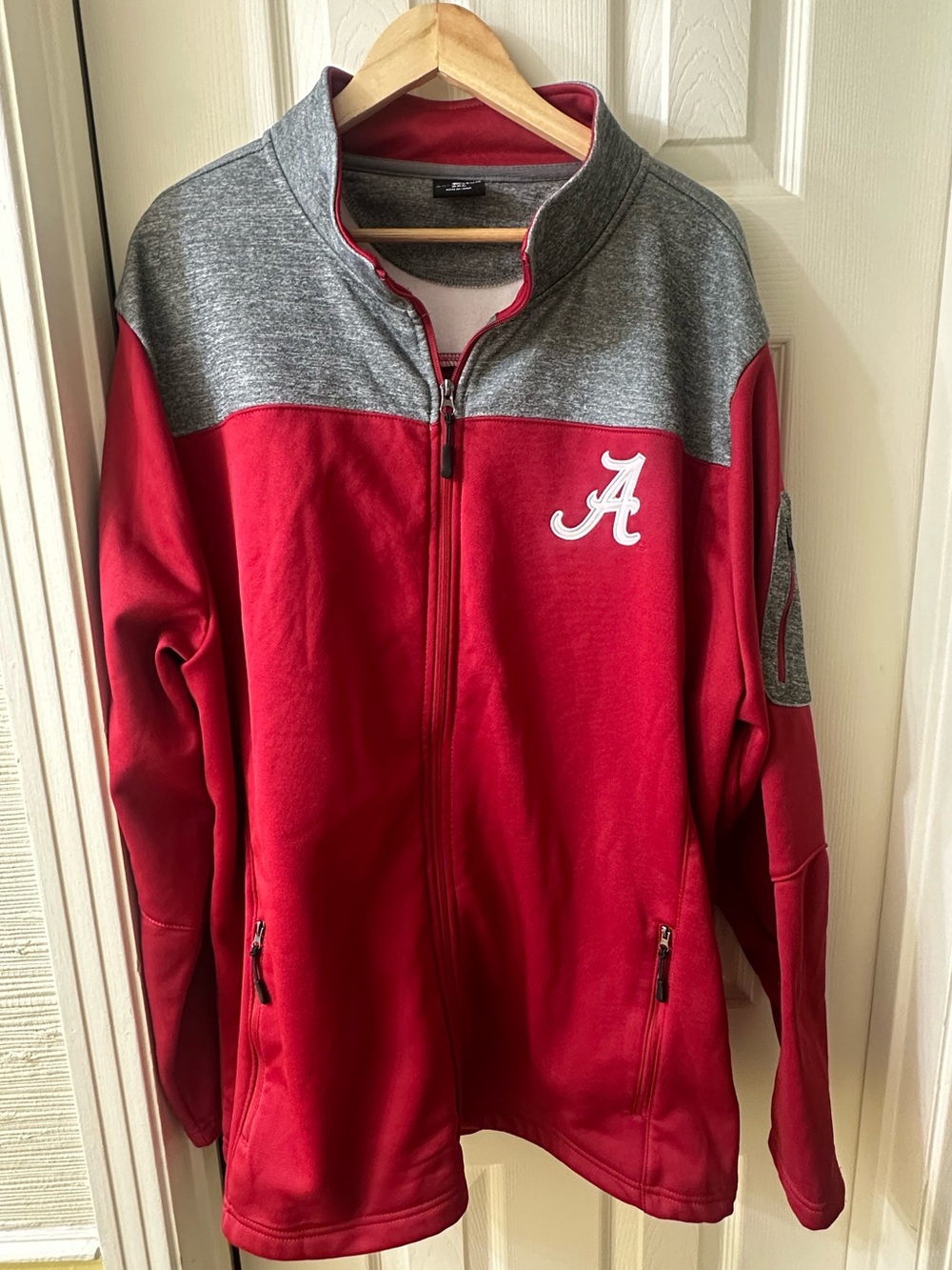 Colosseum Red & Gray Full-Zip Performance Jacket